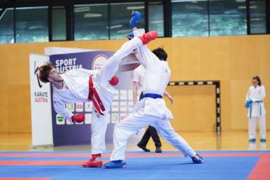 Andrej Tvrdon von Karatedo Wels bei den Sport Austria Finals