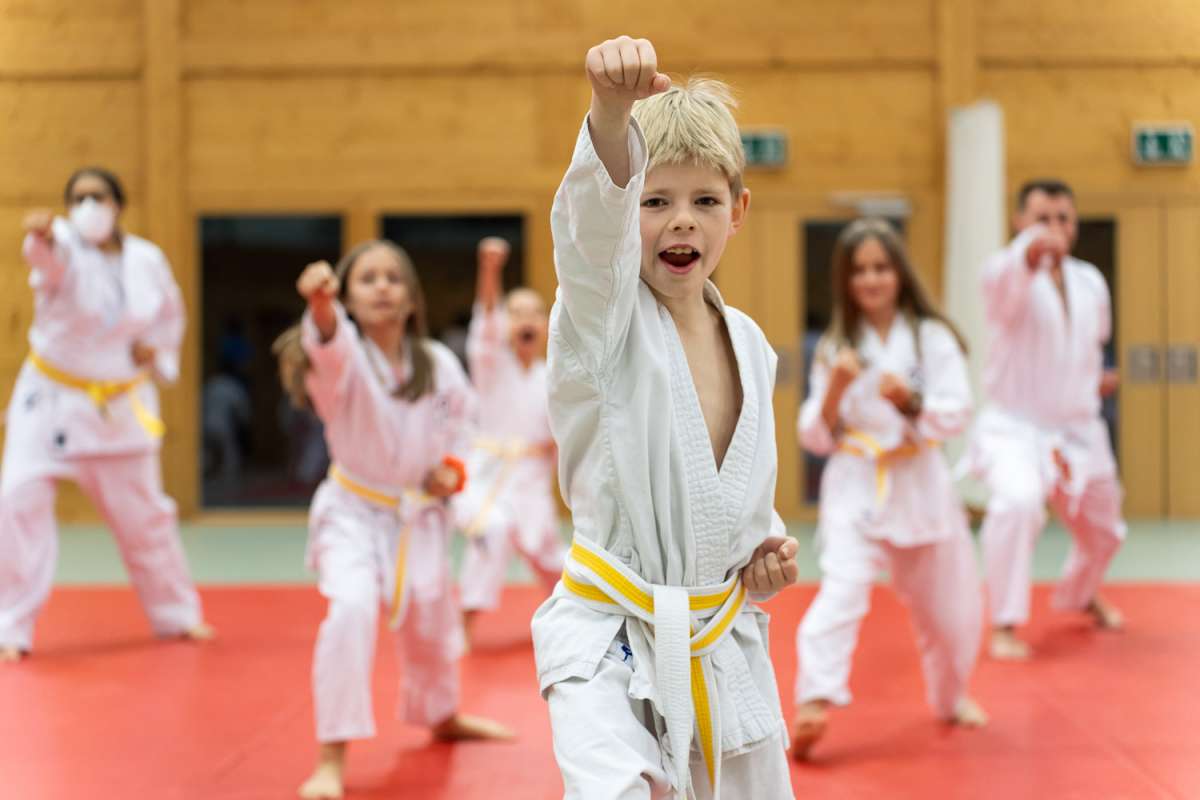 Karatetraining im Budokan Wels